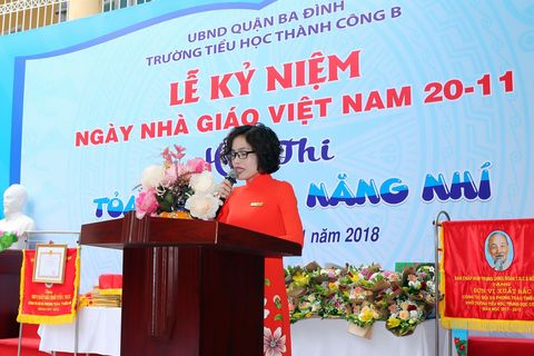 Sôi nổi các hoạt động kỉ niệm ngày nhà giáo Việt Nam 20-11 ở trường Tiểu học Thành Công B